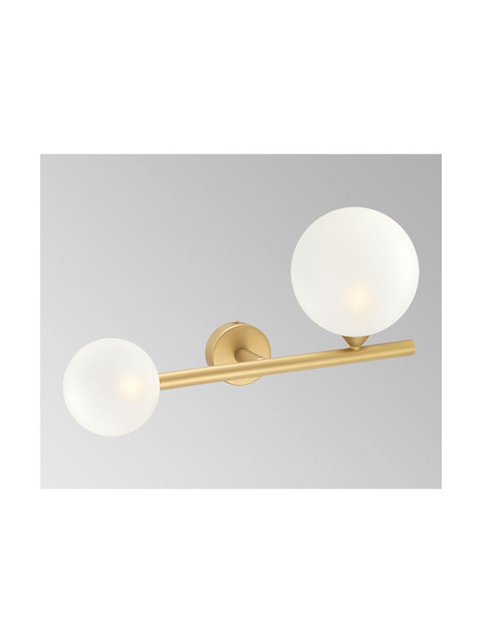 Luma Modern Lamp Wall with Socket G9 Gold 30x23cm