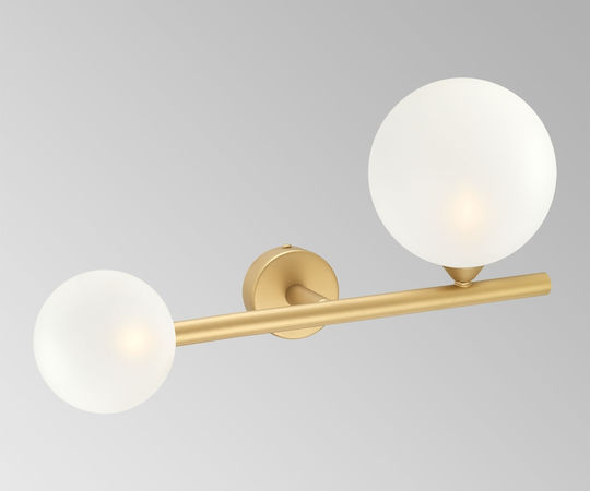 Luma Modern Lamp Wall with Socket G9 Gold 30x23cm