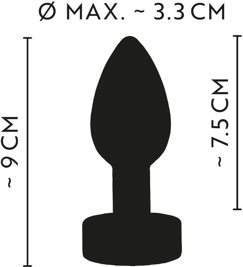 Anos Anal Plug mit Vibration Silber 9cm