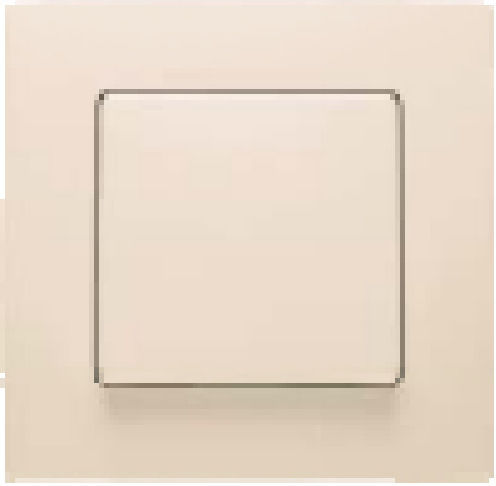 Makel Lillium Recessed Wall Switch Rolling Shutters Two-Way with Frame Beige