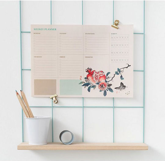 Grupo Erik Japanese Art Weekly Planner White 21x29cm