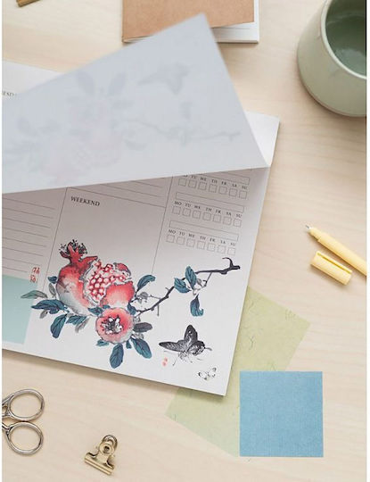 Grupo Erik Japanese Art Weekly Planner White 21x29cm