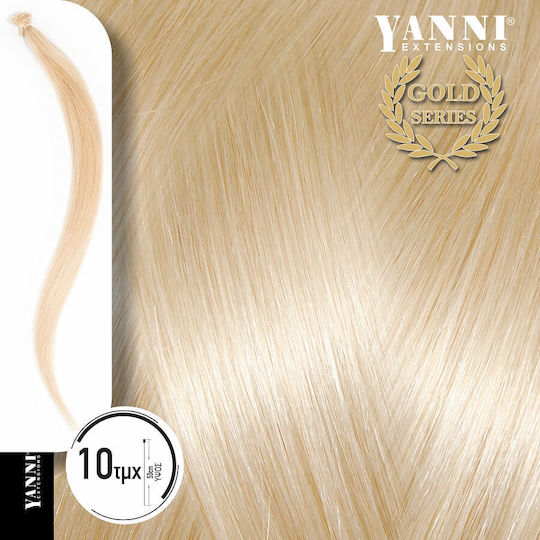 Yanni Extensions Удължение Кератин с Естествена Коса в Блондинка Platinum Цвят 50см 10 кичура 10.00 16223956