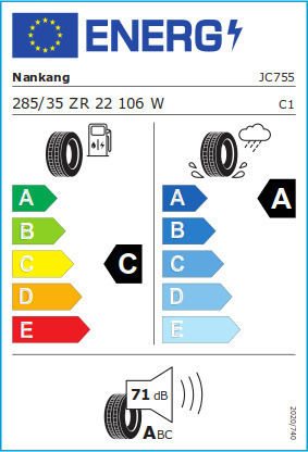 Nankang Sportnex As-2+ 285/35R22 106W XL Summer Tire Car