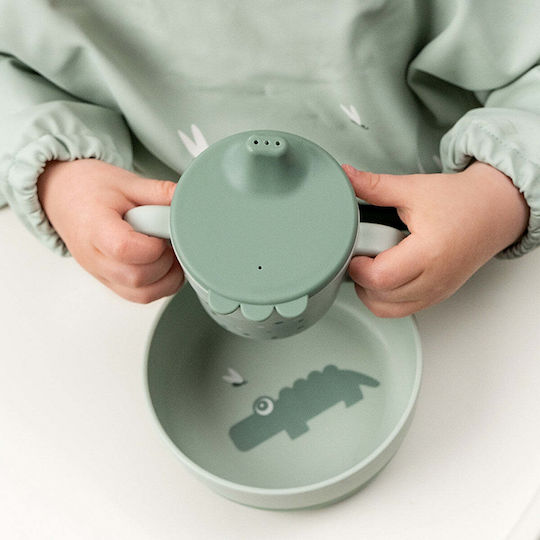 Done by Deer Happy Dots Educational Sippy Cup Plastic with Handles Green for 0m+m+ 215ml