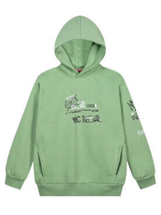 Energiers Kids Sweatshirt with Hood Green