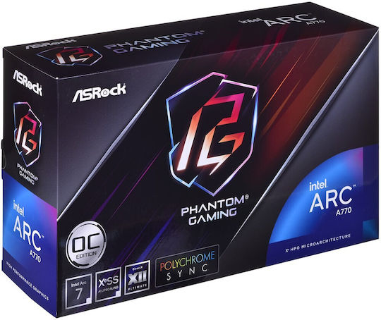 光　ASRock PhantomGaming A770 OCEdition ASRock | Intel Arc A770 Phantom Gaming 16GB OC
