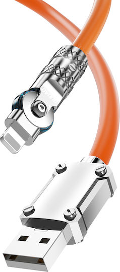 Dudao Usb USB-A zu Lightning Kabel 30W Orange 1m