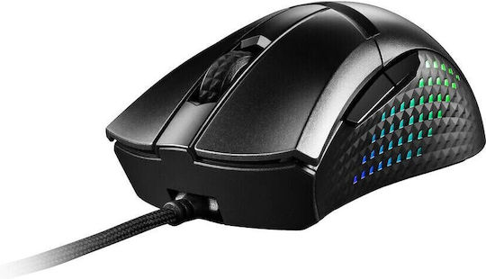 MSI Clutch Gm51 Ασύρματο RGB Gaming Ποντίκι 26000 DPI Μαύρο