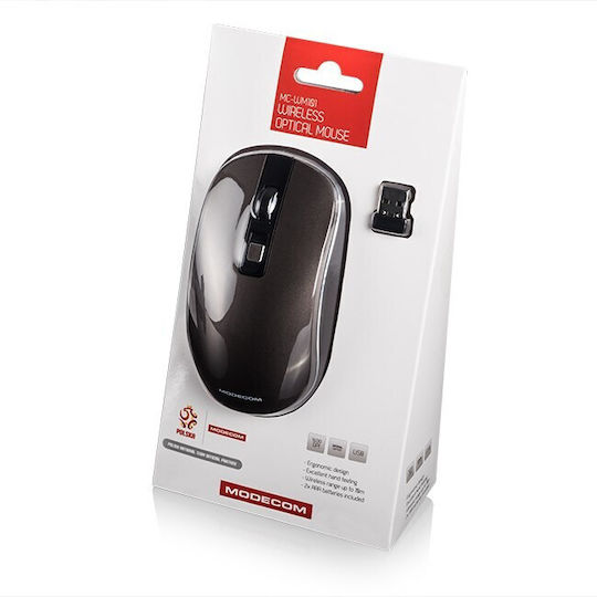 Modecom MC-WM101 Безжичен Мишка Кафяв
