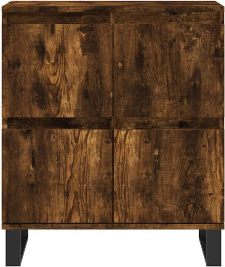 Μπουφές Ξύλινος Καπνιστή Δρυς 60x35x70cm