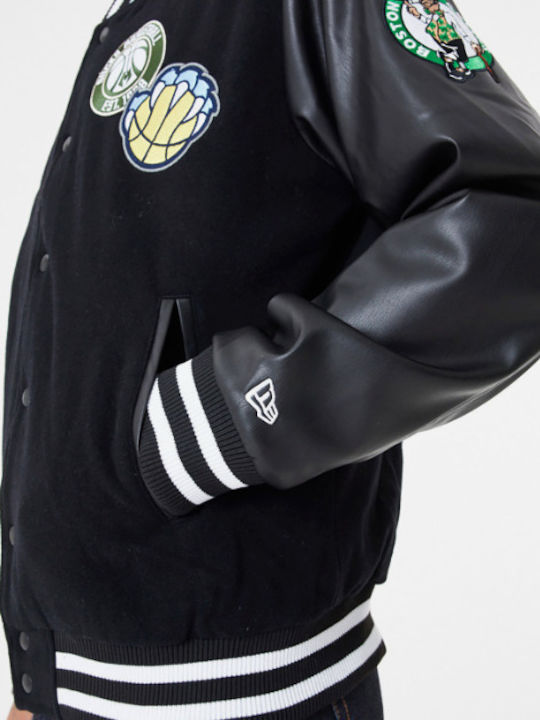 Varsity Winter Jacket Black