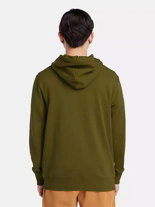 Timberland Core Logo Men's Sweatshirt with Hood Green