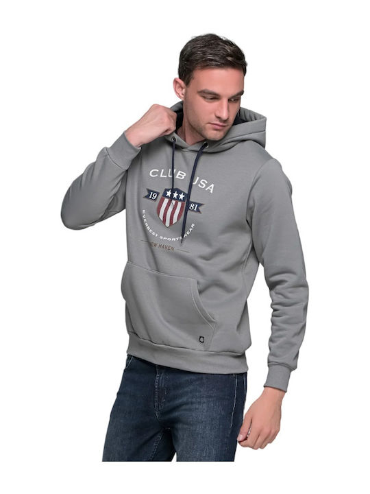 Sweatshirt with Hood Gray
