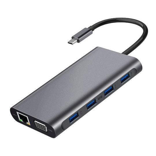 ATC USB-C Docking Station mit HDMI 4K PD Ethernet Gray (06.005.0086)