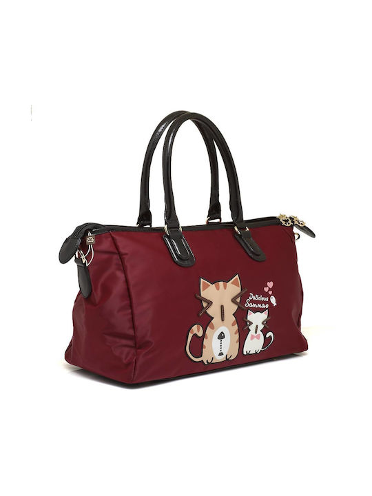 CreamBear Damen Tasche Hand Rot