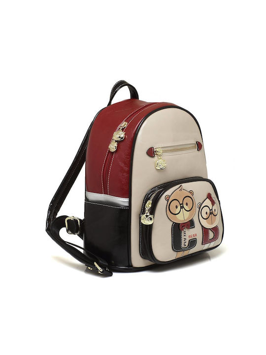 CreamBear Women's Bag Backpack Beige