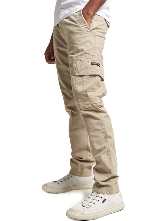 Trousers Cargo Elastic Ecru