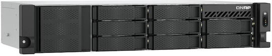 QNap TS-855eU-RP-8G NAS Rack με 8 θέσεις για HDD/M.2/SSD και 2 θύρες Ethernet