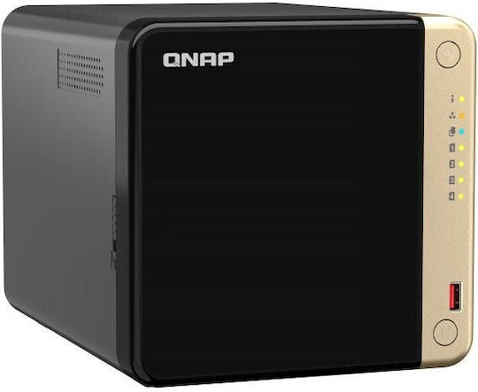 QNap TS-464-8G NAS Tower με 4 θέσεις για M.2/SSD και 2 θύρες Ethernet