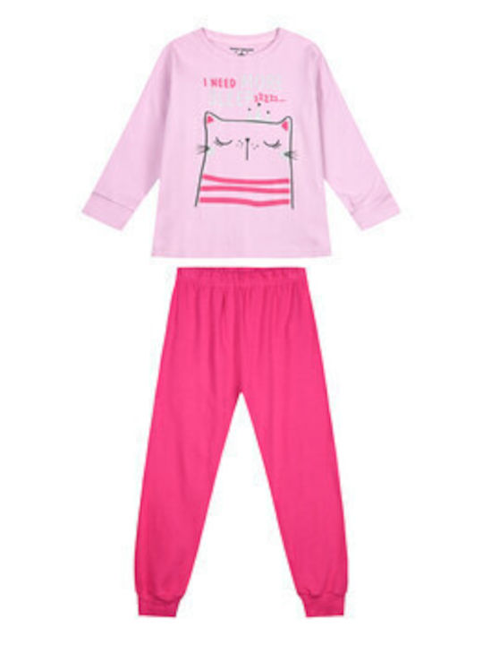 Energiers Kids' Pajamas Winter Fuchsia