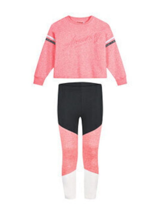 Energiers Kids Set with Leggings Winter 2pcs Pink