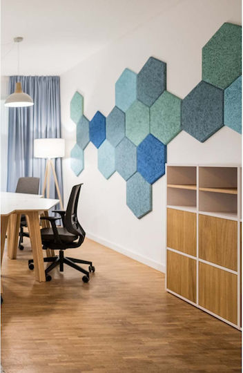 Audiodesigner Hexagon HEXAGONPET3/3/1 Sound Absorbing Panel 6 Pieces