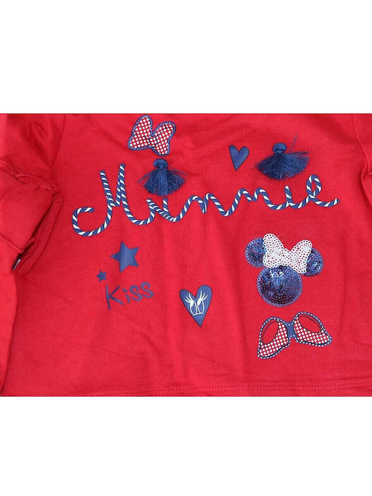 Παιδικό Φούτερ Κόκκινο Minnie Mouse