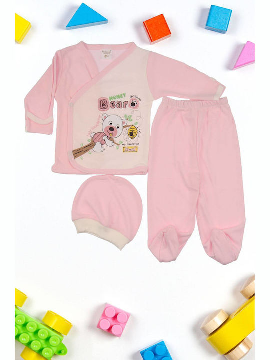 Babush Kinder Set mit Hose Winter 2Stück Rosa