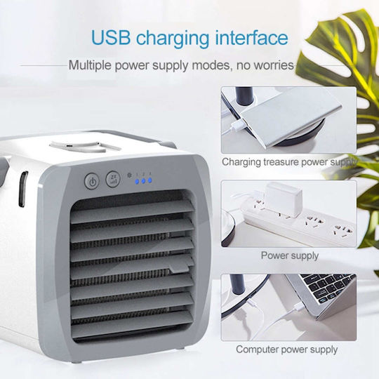 Мини Климатик USB С Вода 5W Сив 103691