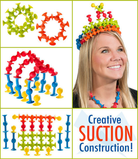 Kruzzel Plastic Construction Toy Happy Suckers for Children 3+ years+ Years