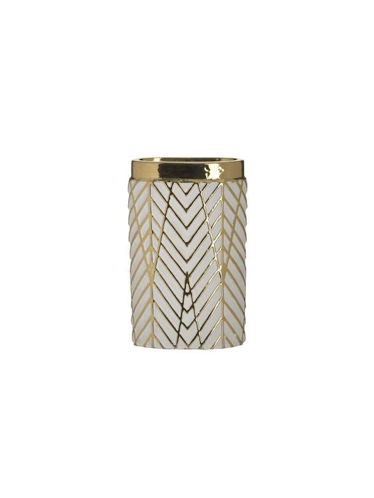 Inart Decorative Vase White 14x8x23cm