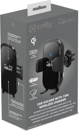 Celly Car Mobile Mount with Adjustable Hooks Black