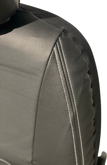 Bossi Car Cover Set 11pcs Leatherette Black
