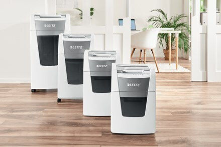 Leitz Aktevernichter IQ Querschnitt 8 Blätter mit Behälter 34Es