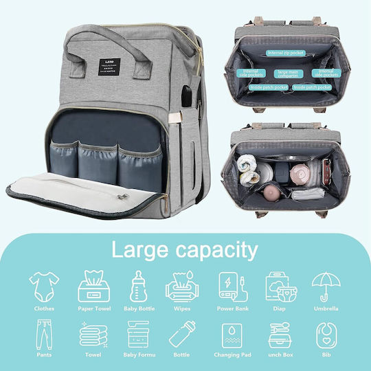 Land Bag Bed Backpack Land Gray 73cm