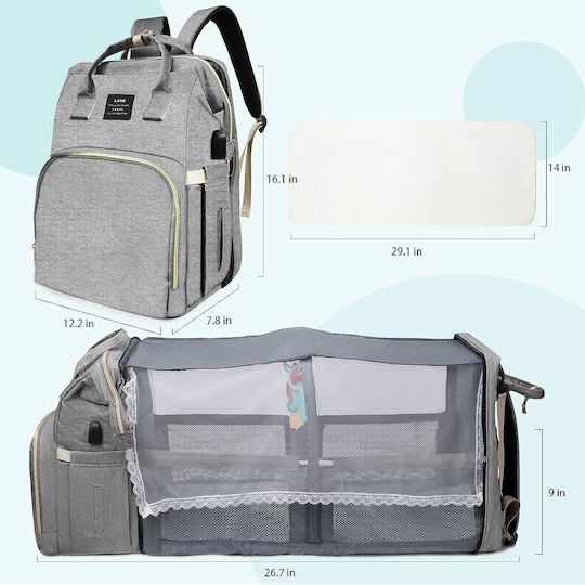 Land Bag Bed Backpack Land Gray 73cm