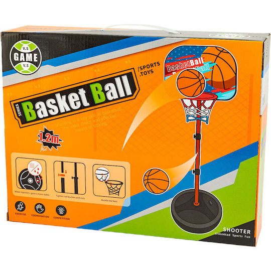 Gounaridis Toys Indoor & Outdoor Basketball Hoop with Stand & Ball