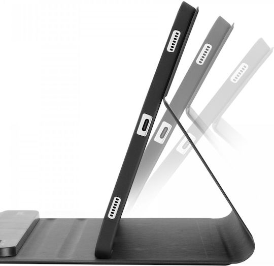 Buddi Zuna Flip Cover με Πληκτρολόγιο στα Αγγλικά US Μαύρη (Galaxy Tab S8)
