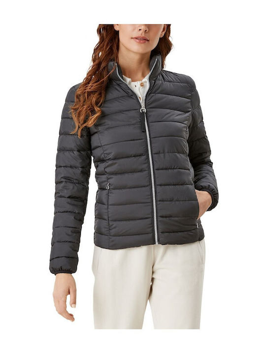 S.Oliver Women's Hiking Short Puffer Jacket for Spring or Autumn Black