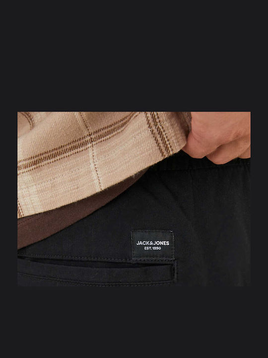 Trousers Cargo Elastic in Loose Fit Black