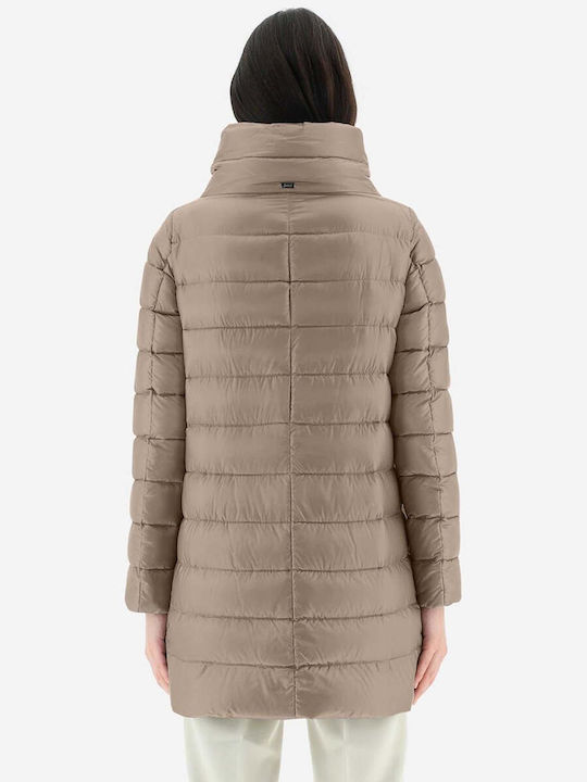 Herno Women's Short Puffer Jacket for Winter Beige