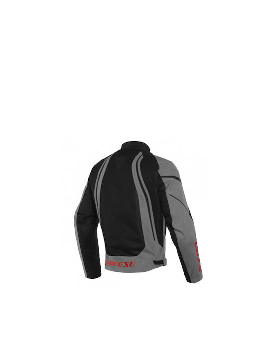 Dainese Air Crono 2 Tex Herren Motorradjacke 4 Jahreszeiten Blk/Char-Gray/Char-Gray