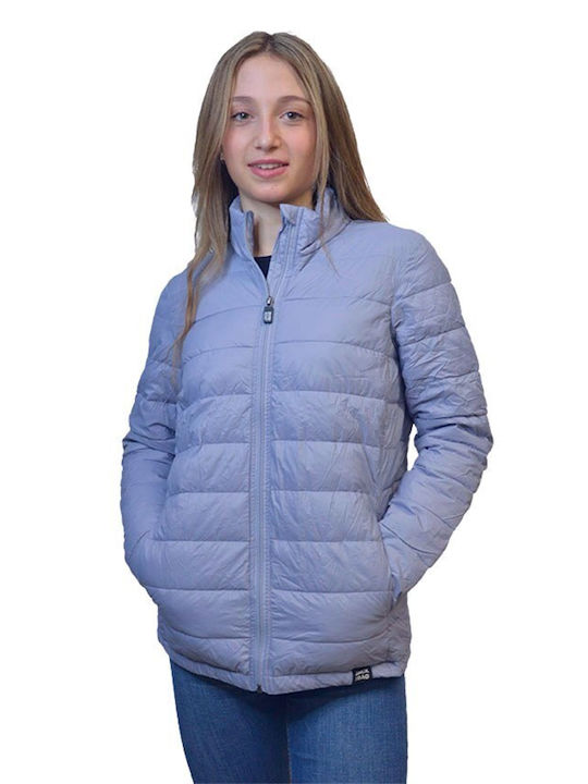 Jack in a Bag Women's Short Puffer Jacket for Winter Lilacc