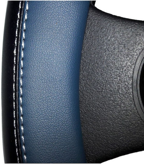 Lampa Car Steering Wheel Cover Club with Diameter 37-39cm Synthetic Blue