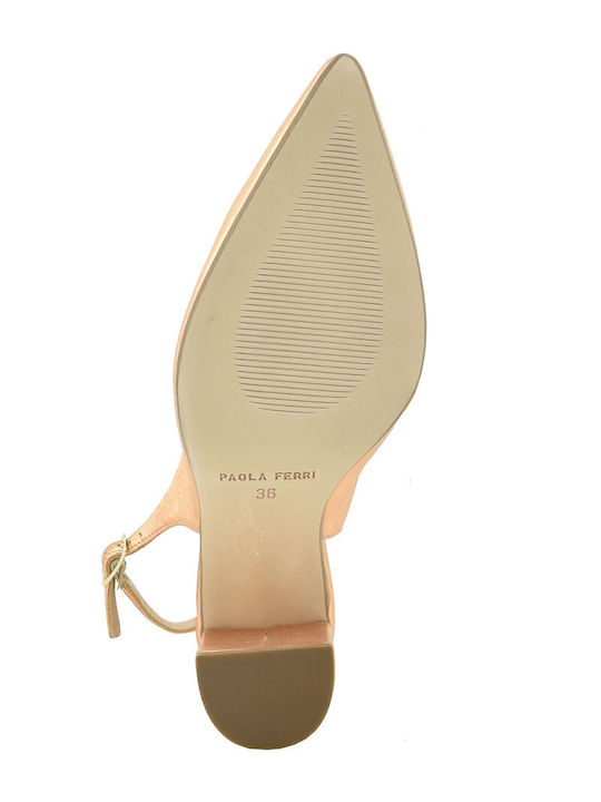 Heels with Strap Rose Gold
