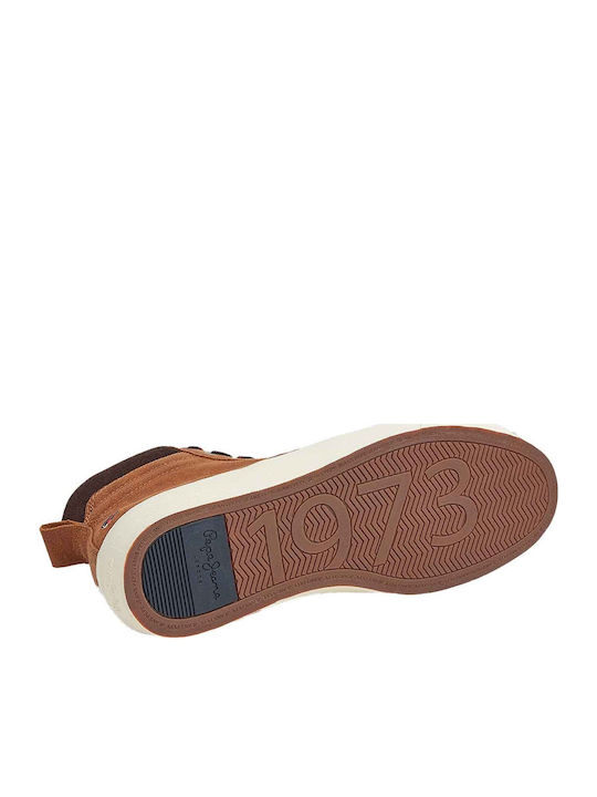 Yogi Δερμάτινα Ανδρικά Μποτάκια Cognac