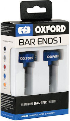 Oxford Motorcycle Handlebar Counterweights in Blue Colour