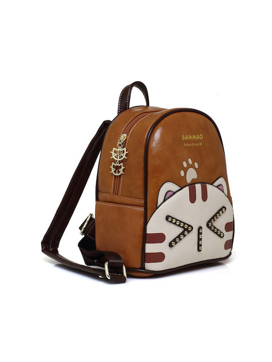 Sammao Women's Bag Backpack Brown