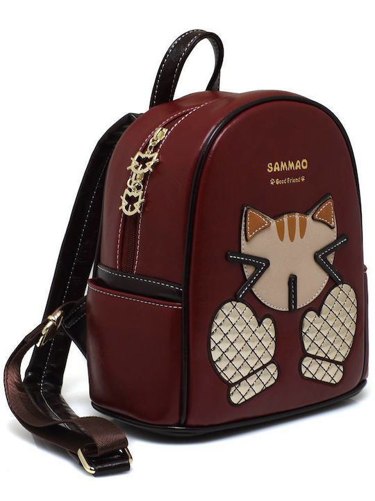 Sammao Women's Bag Backpack Red